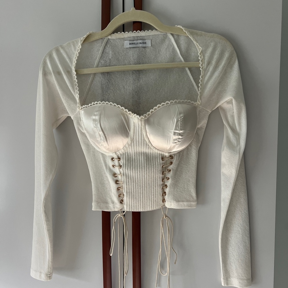 Danielle Guizio Archangel Top (White - XS)